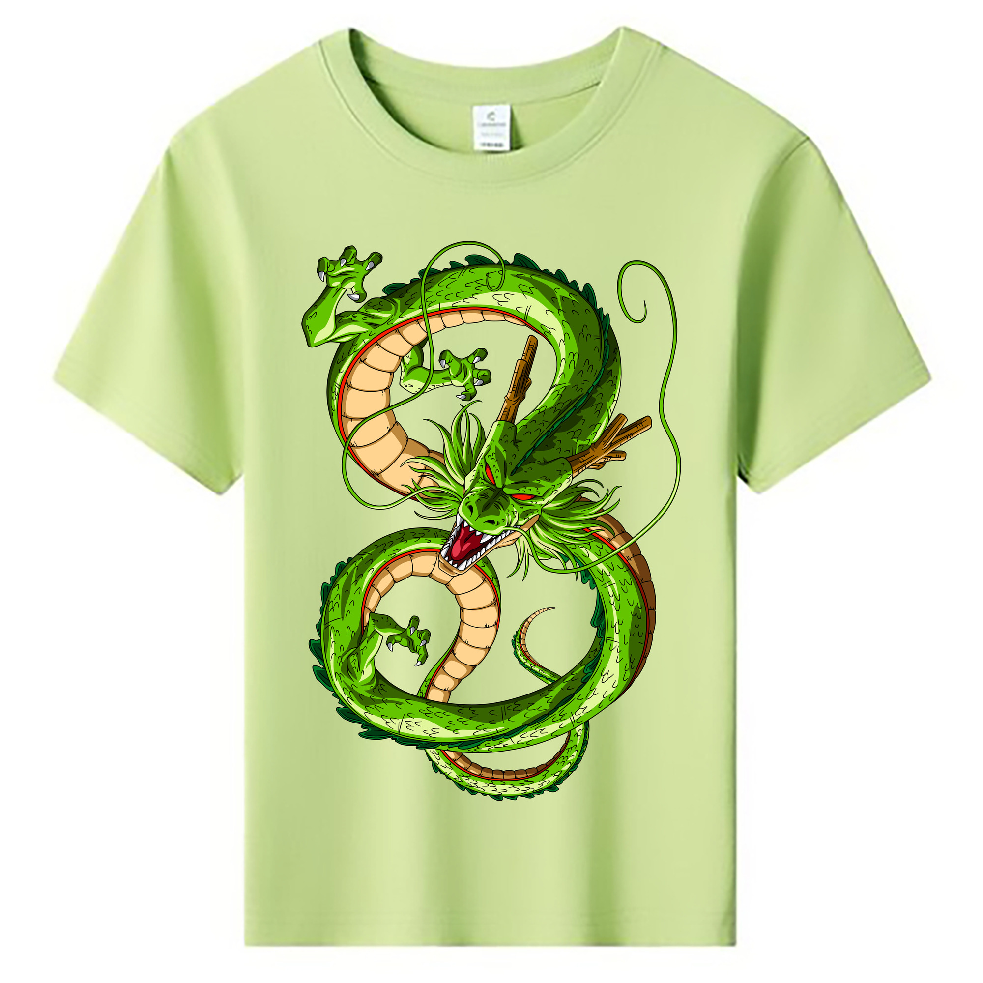 （画像用） ドラゴンボール 神龍 シェンロン DRAGON BALL Shenron 綿100％キッズTシャツ（フロントプリント）